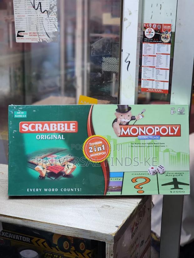 Scrabble Original 2in1 Monopoly Global Village Game - main view
