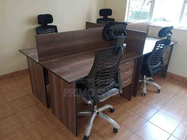 Office Desk; Two Seater Decorative Finish Office Workstation - main view