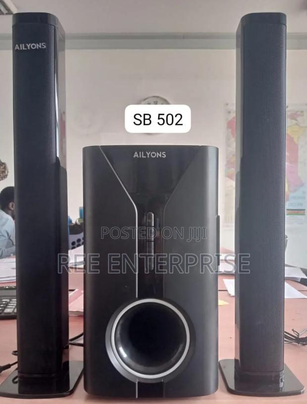New 2.1ch Ailyons Sub Woofer System Bt/Usb/Fm Tall Boy