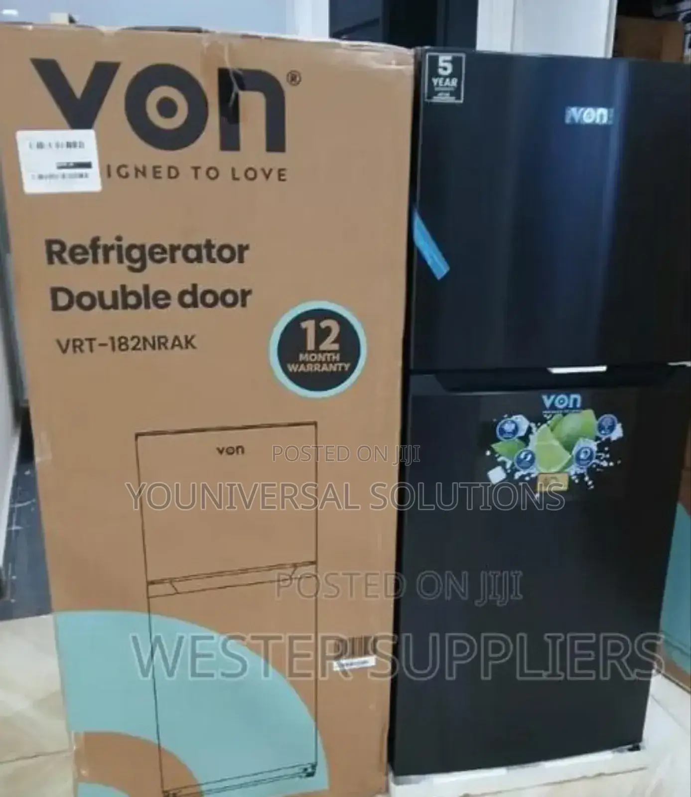 182 Litres No Frost Von Fridge TMF VRT - 182nrak