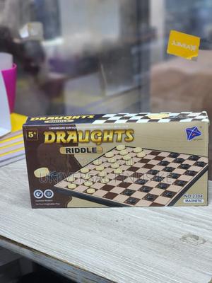 Draughts Riddle Board Game Magnetic Checkers Game - thumbnail 2