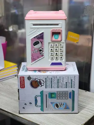 Electronic Piggy Bank Kids Atm Money Bank Has Fingerprint