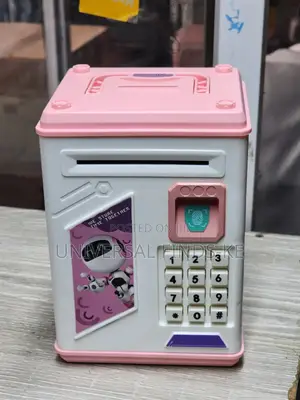 Electronic Piggy Bank Kids Atm Money Bank Has Fingerprint