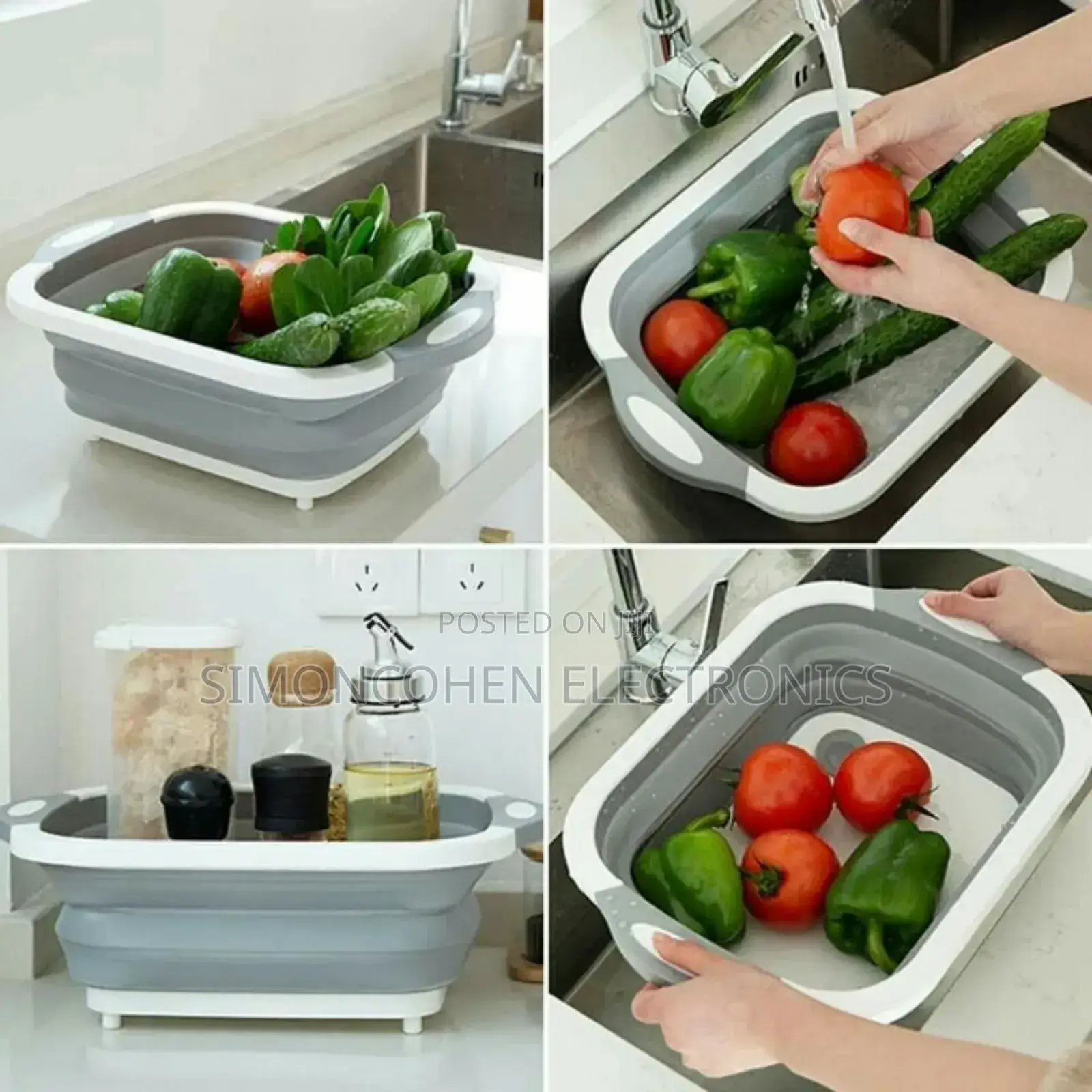 Foldable Collapsible Chopping Board Collander