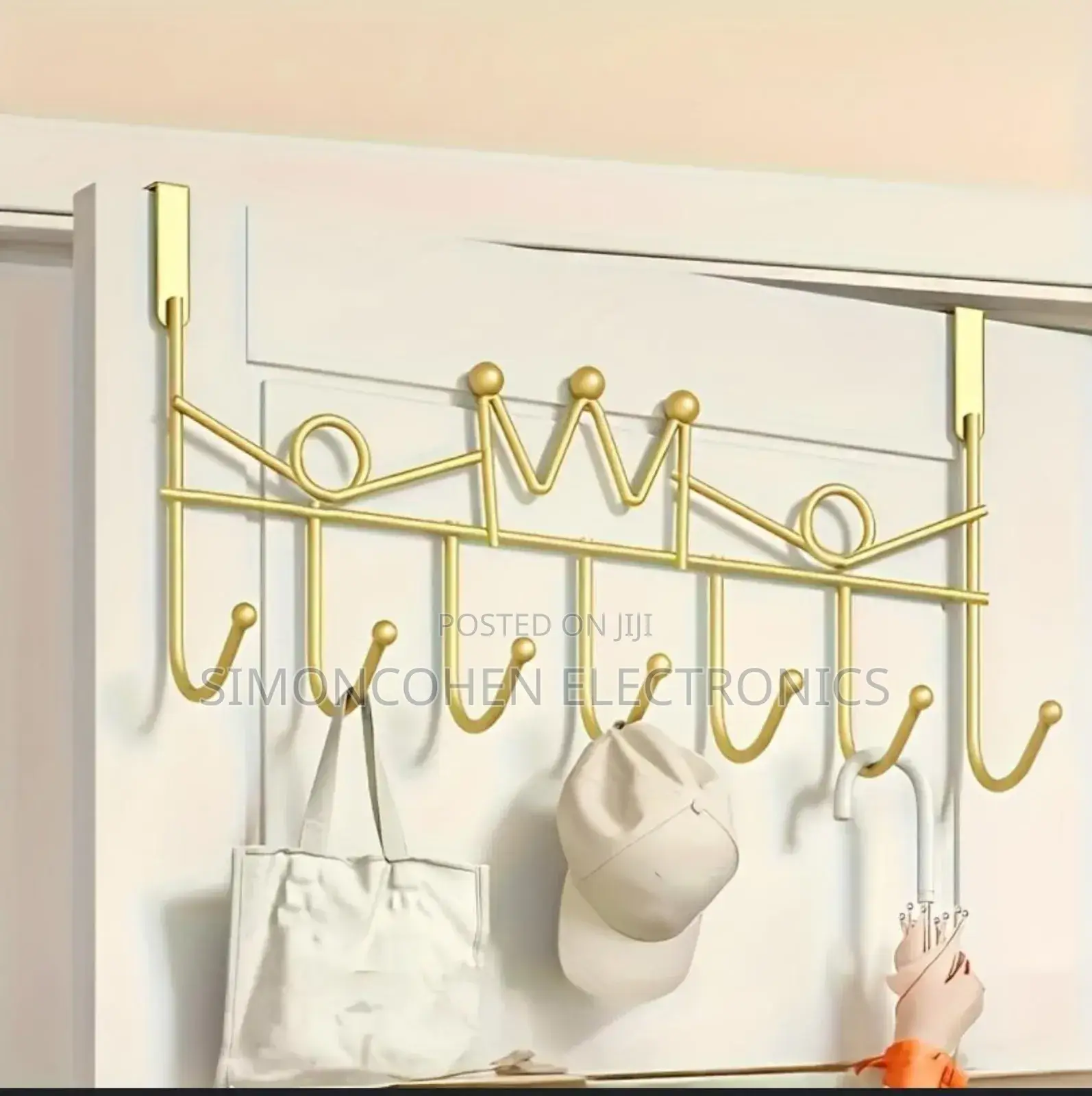 Heavy Guage Behind the Door 7 Hooks Hanger