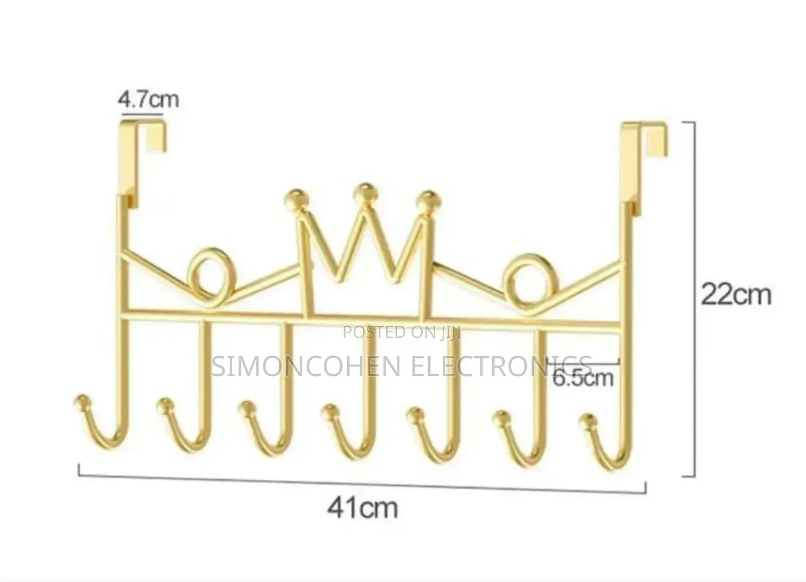 Heavy Guage Behind the Door 7 Hooks Hanger
