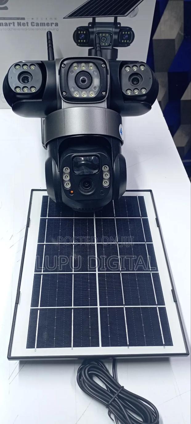 Surveillance Camera 3 Lenses PTZ 4g Simcard Solar Camera - main view
