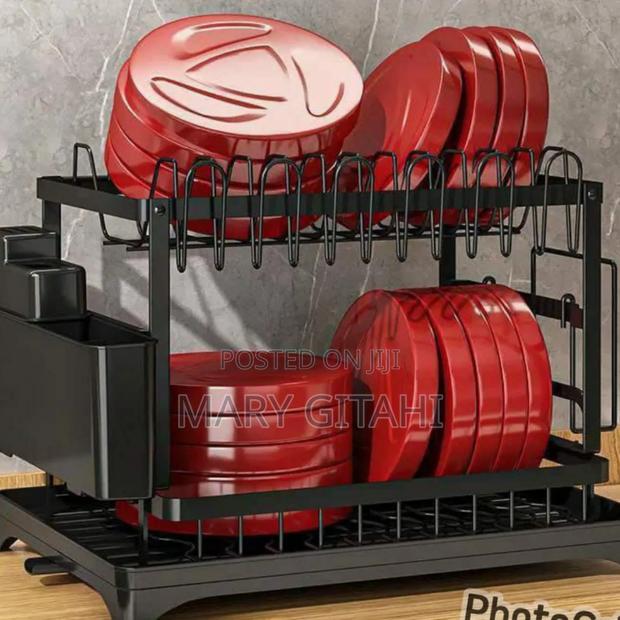 Black Heavy Duty 2tier Dish Rack