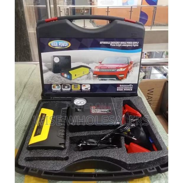 High Power Car Jump Starter With Air Compressor