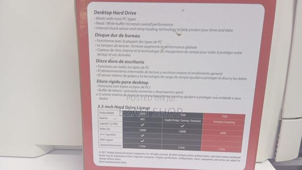 Toshiba Desktop Hard Drive - main view