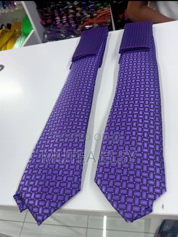 Royal Purple Wisfunlly Executive Tie Sets - main view