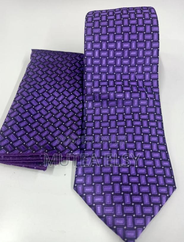 Royal Purple Wisfunlly Executive Tie Sets - thumbnail 3