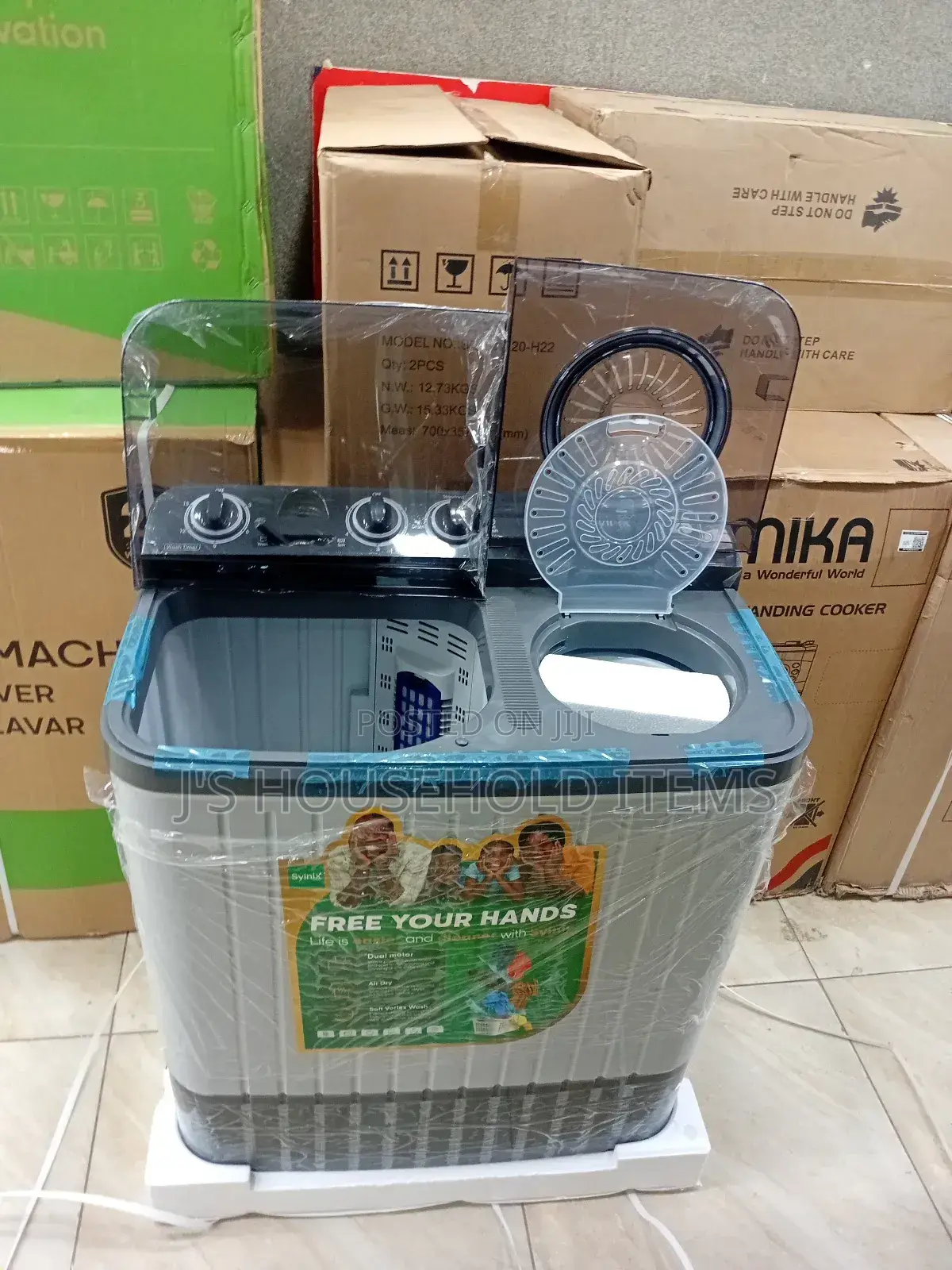 Wash More,Save Time-Syinix 10kg Twin Tub for Busy Households