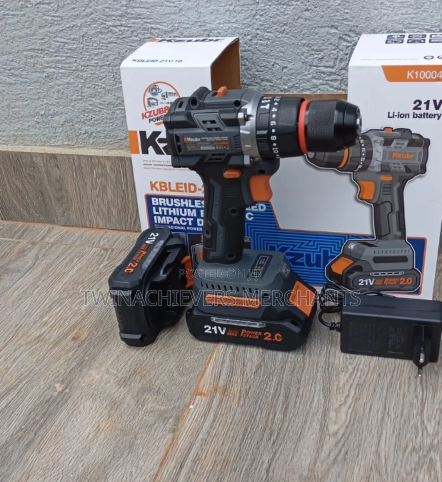 Powerful Brushless Cordless Impact Drill 21v