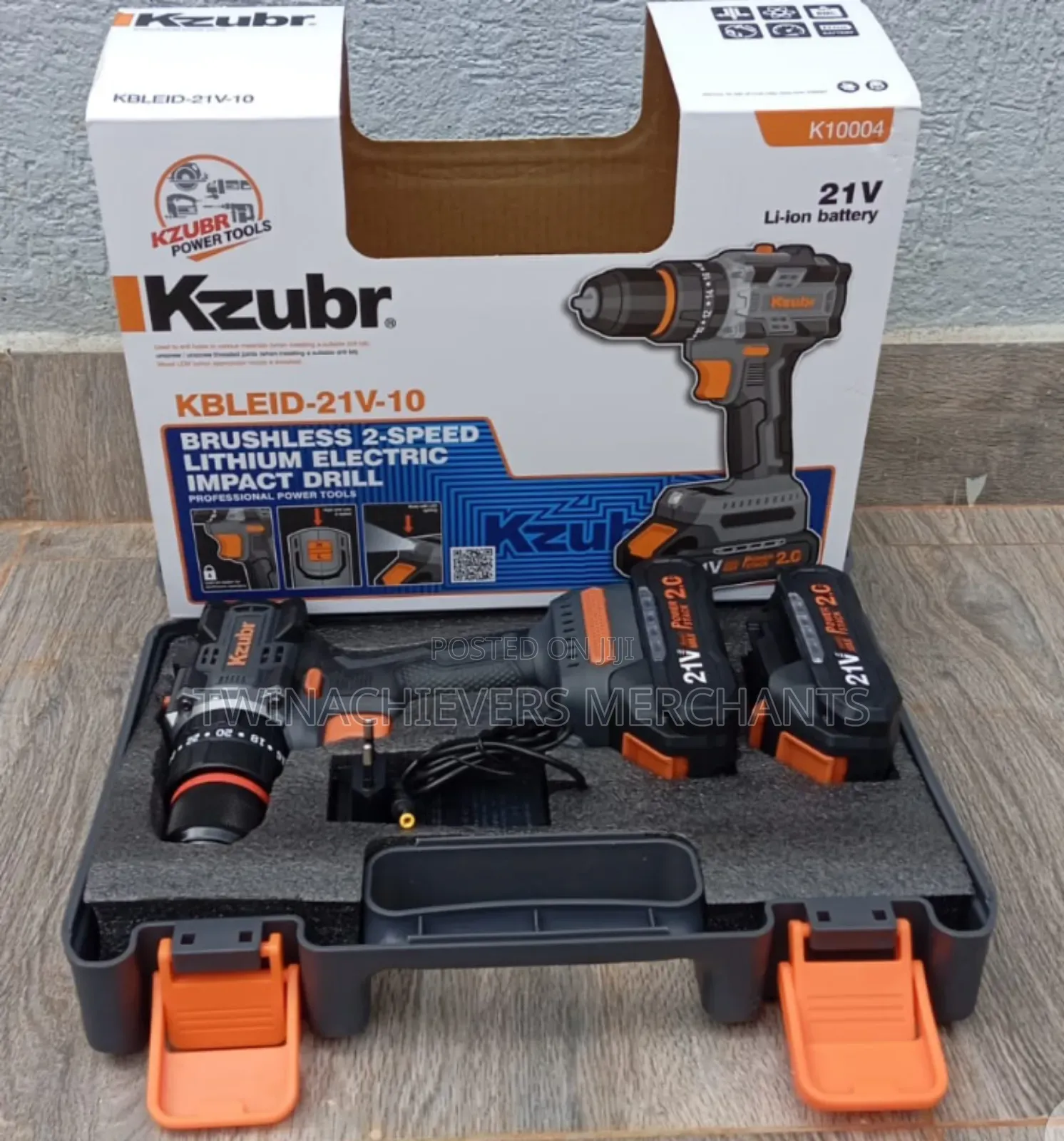 Powerful Brushless Cordless Impact Drill 21v