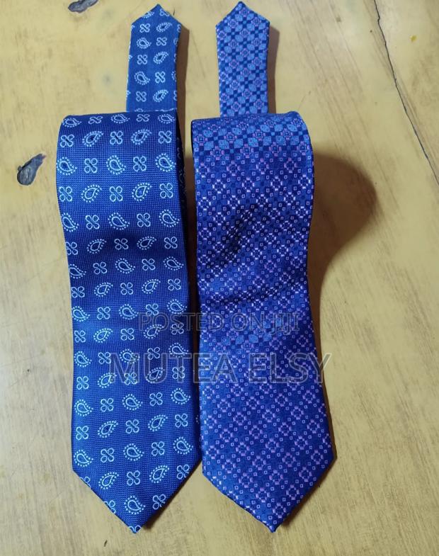 Royal Blue Teardrop Executive Single Ties - main view