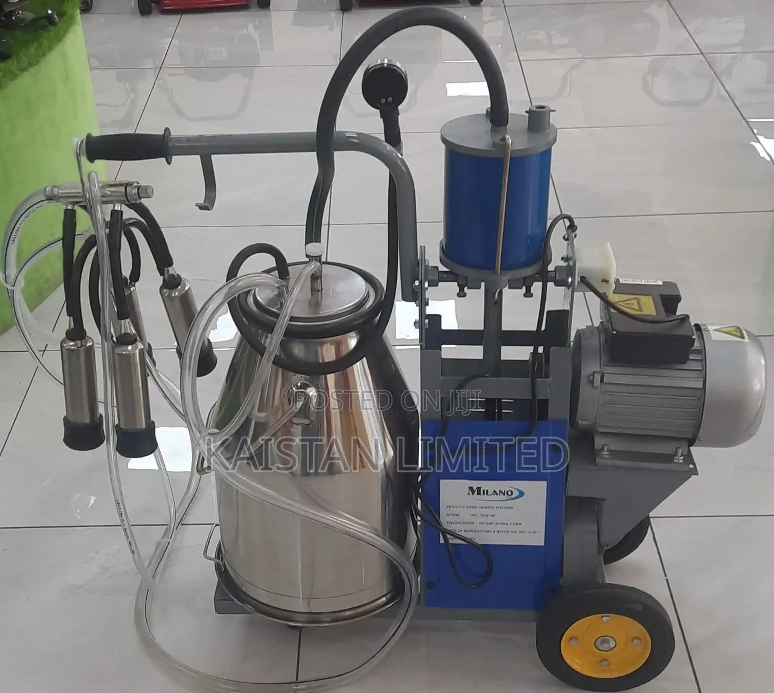 Electric Double Barrel Cow Milking Machine,