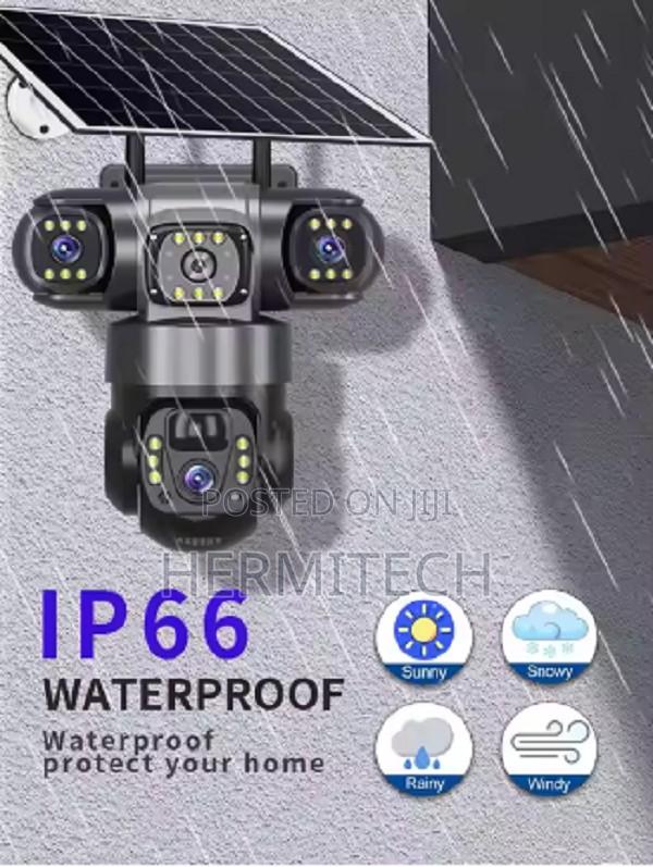 V380pro 3 Lens With 3 Screens Solar 6mp  - thumbnail 4