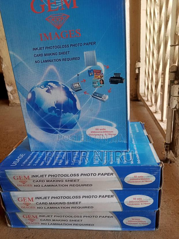 A4 Size Gem Laminates for Card Making Sheets - main view