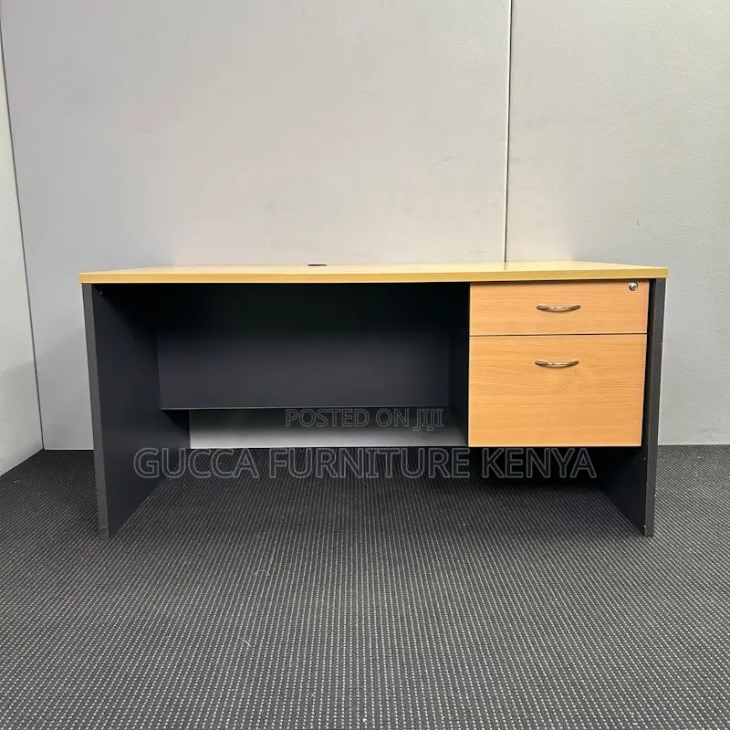 Office Desk: 120cm Classic Cherry Wood Study Clerical Desk