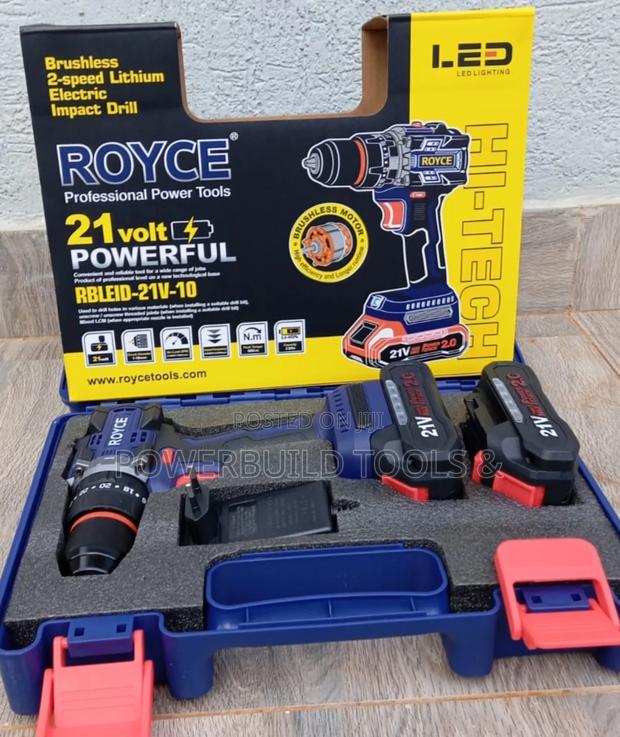 Royce Brushless Cordless Impact Drill 21v - thumbnail 2
