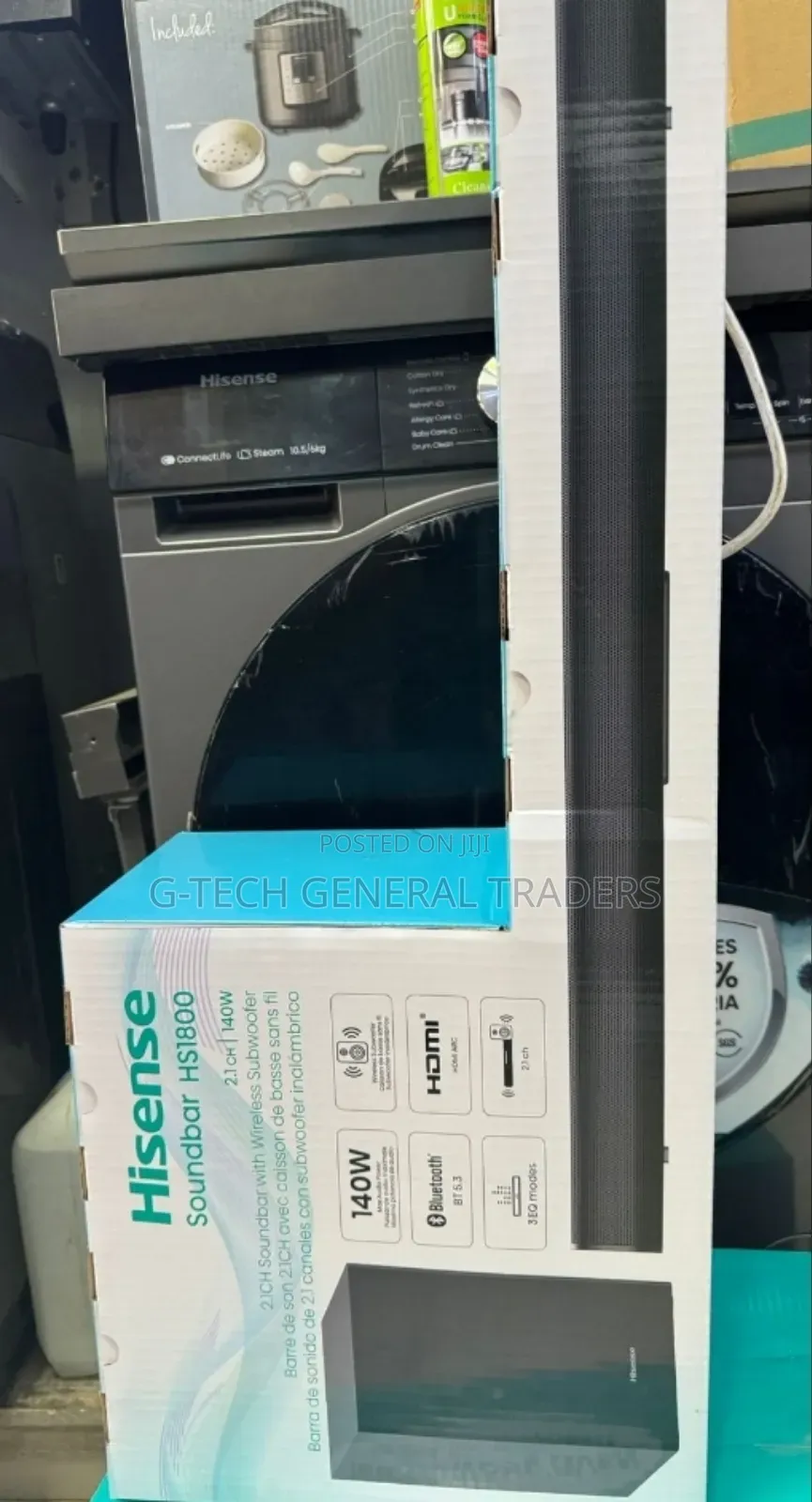 Hisense Hs1800 2.1 Channel 140w Wireless Soundbar System