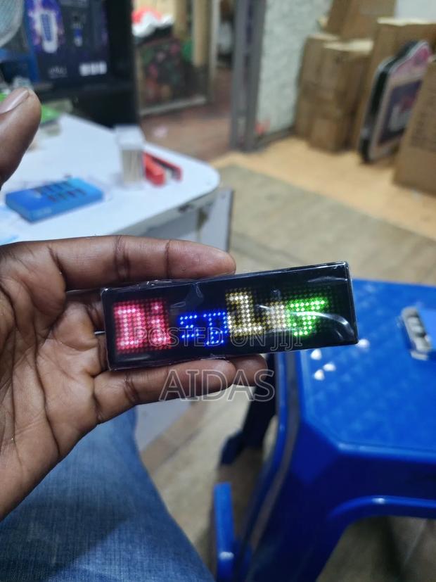 Usb Rechargeable Led Display Badge - thumbnail 2