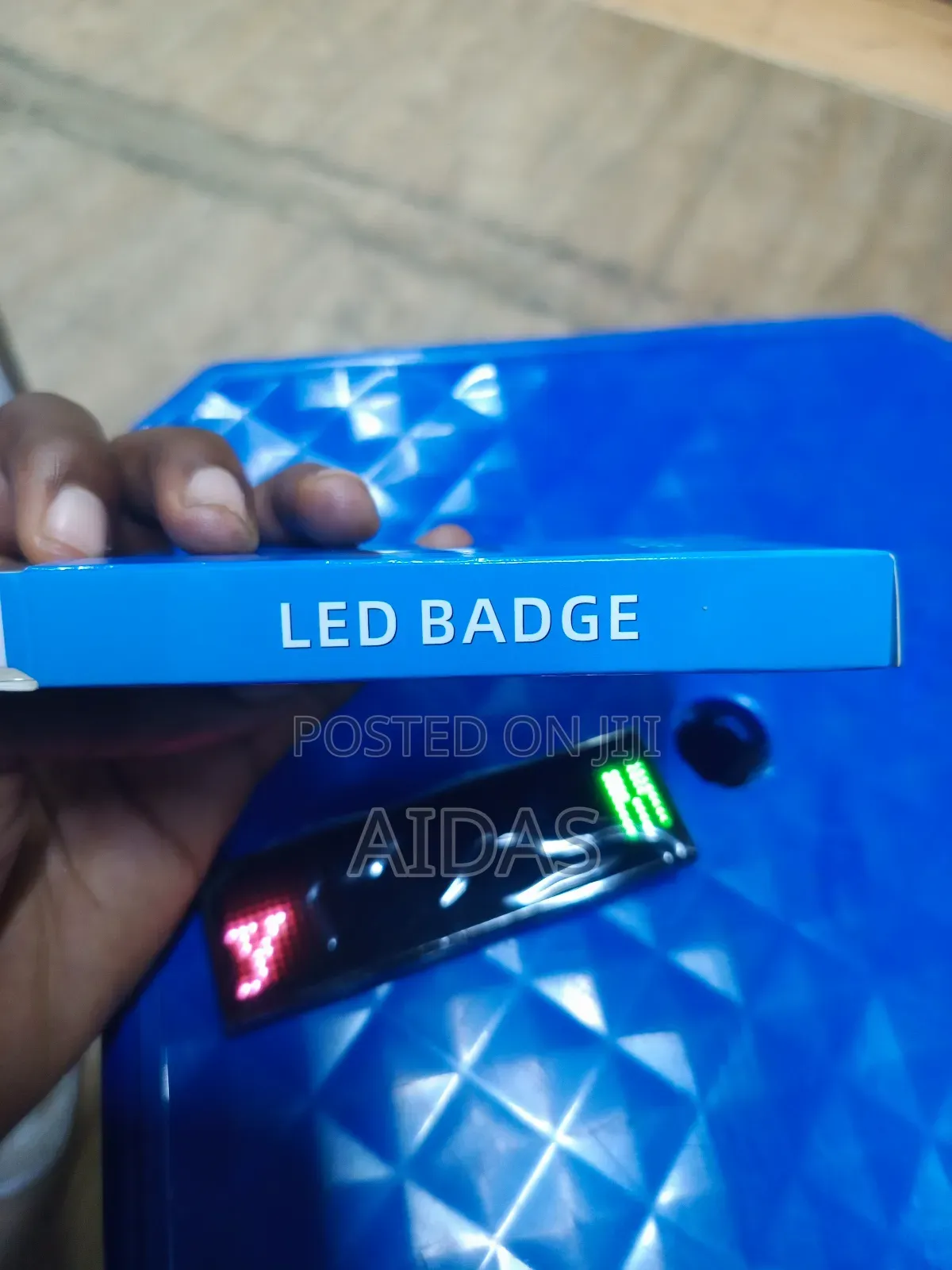 Usb Rechargeable Led Display Badge