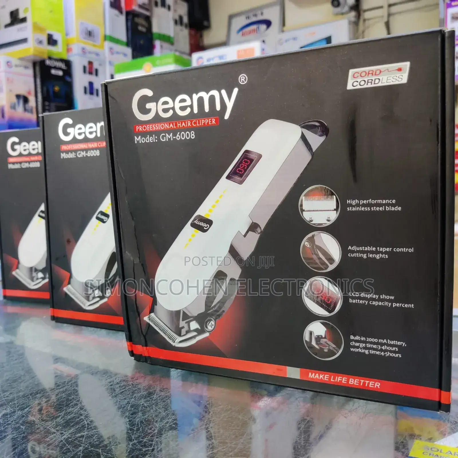 Geemy Cordless Rechargeable Hair Clipper