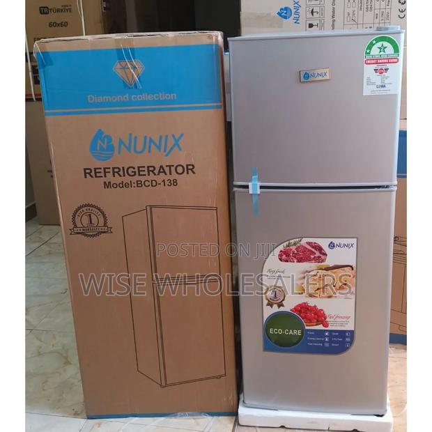 Nunix 138l Double Door Fridge Energy Efficient BCD-138