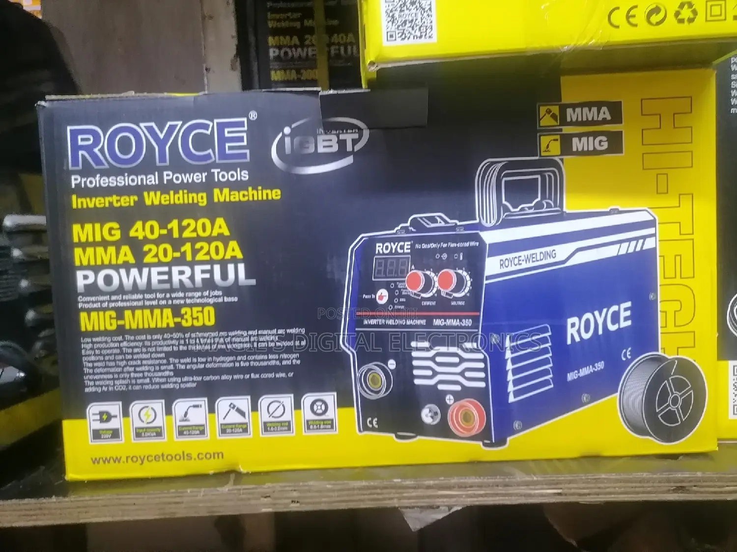 Heavy Duty Mig-Mma 350amps Royce Welding Machine