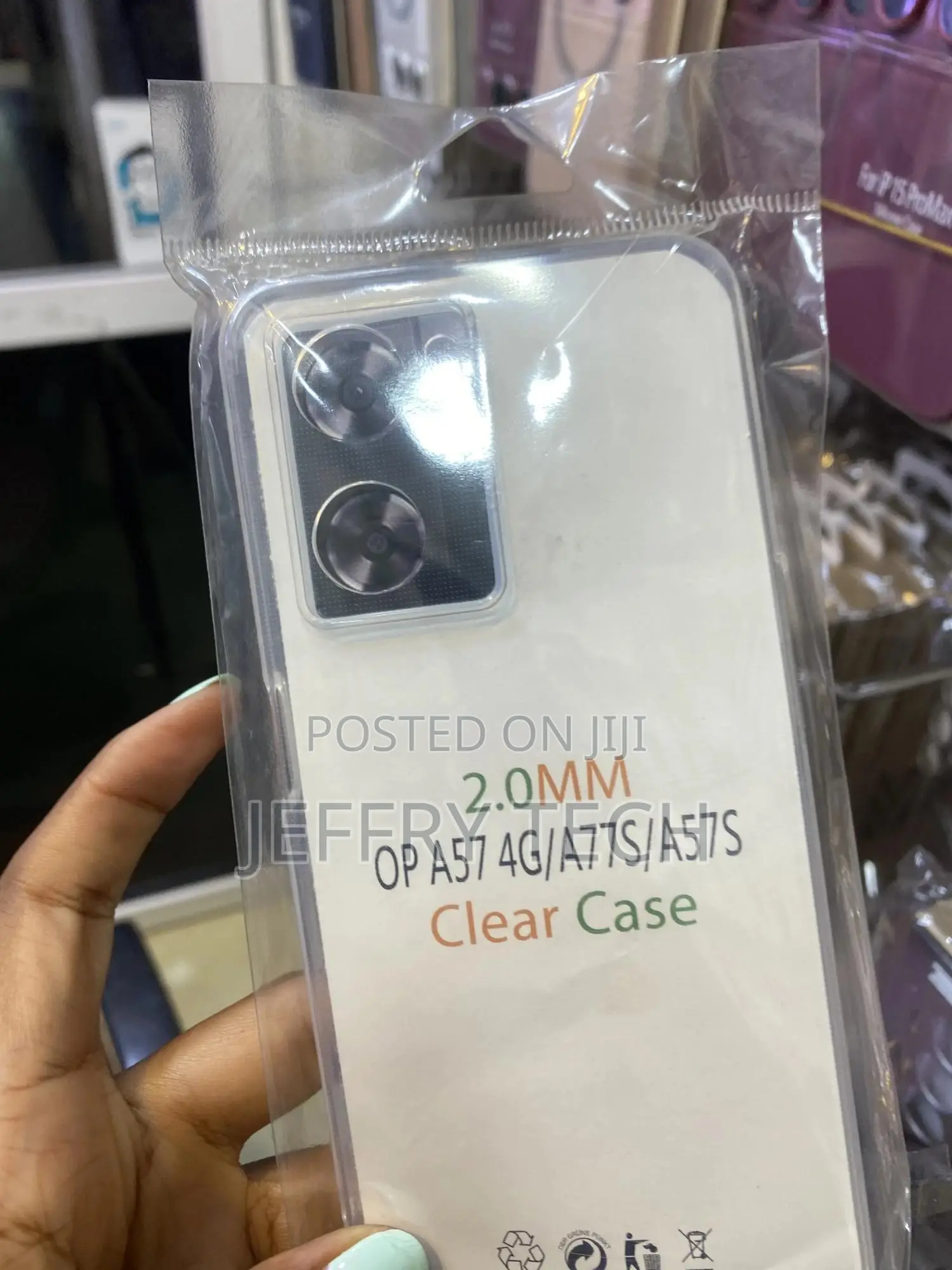 Ivoler Clear Silicone Case for Oppo A57 4g Antiyellow