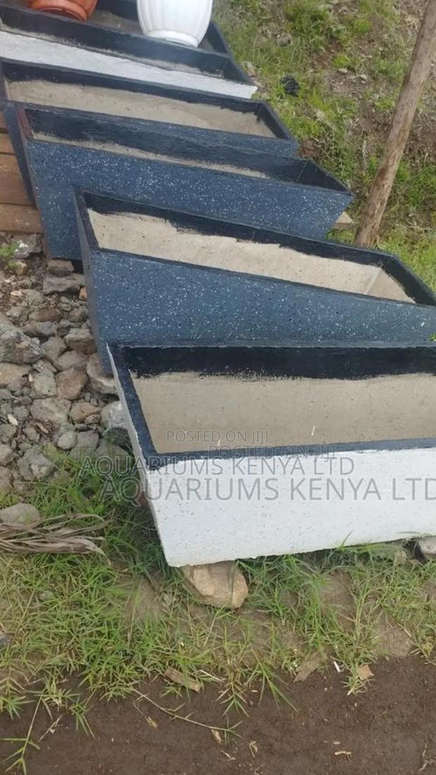 3ft Troughs Flowerpots, Concrete - main view