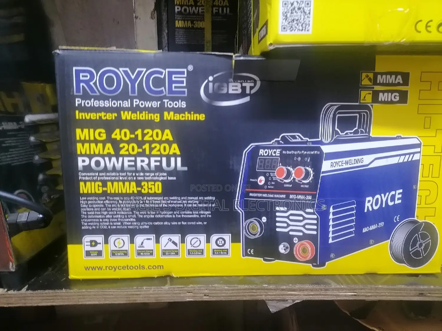 Best Commercial Mig~Mma 350amps Royce Welding Machine