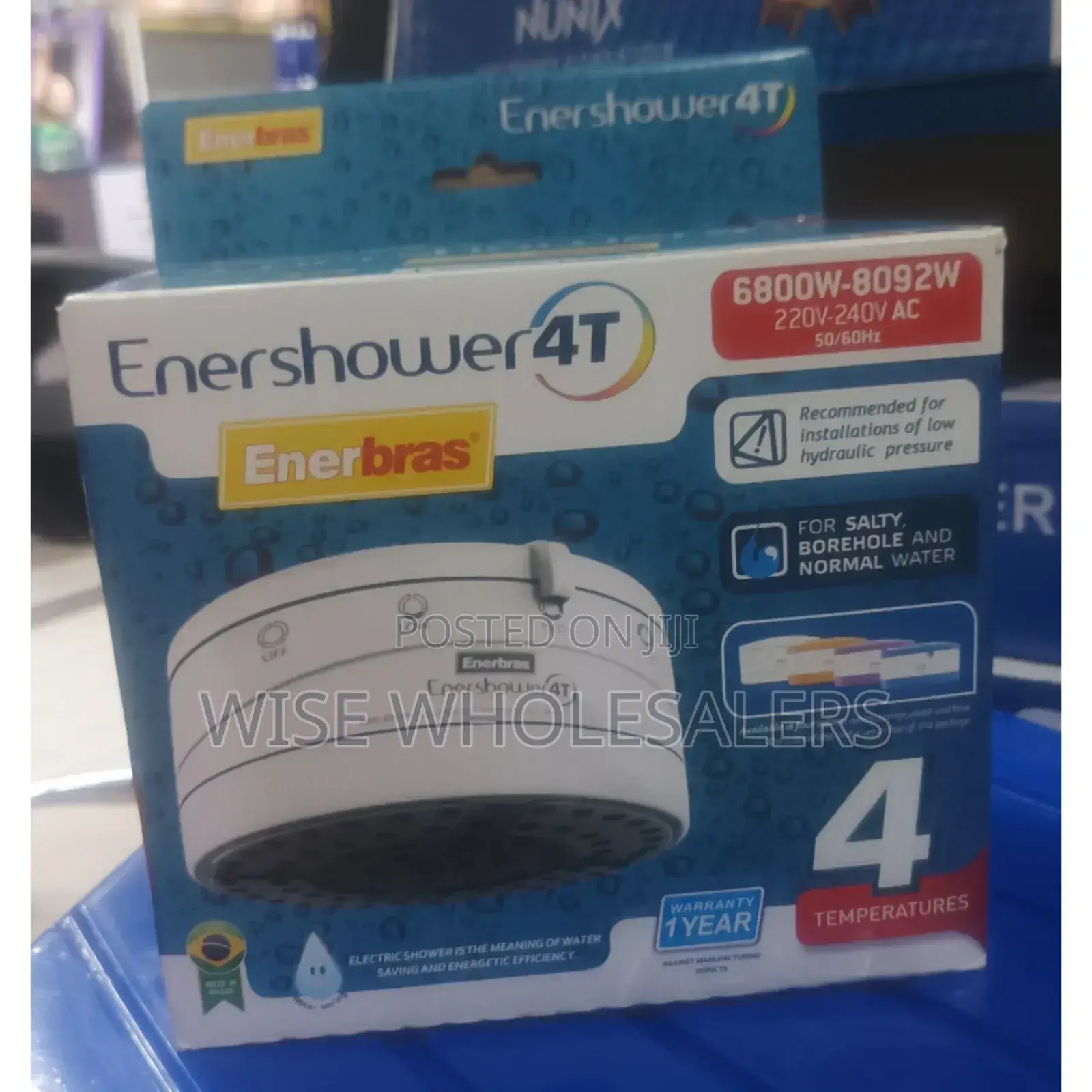 Original Enershower 4temperatures 6800w-8092w Shower Heater