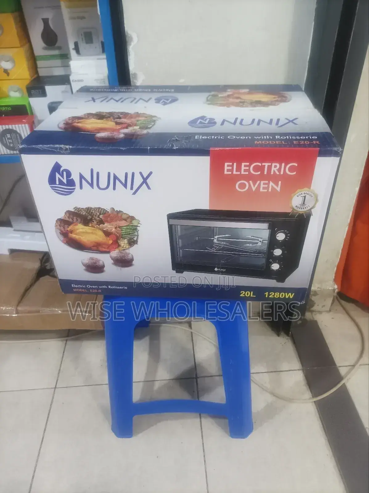 Nunix 20l Electric Rotisserie Oven for Baking and Grilling