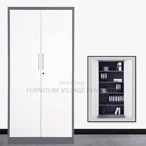Cabinets:2-Door Multi-Shelf Steel Office Filling Cupboard