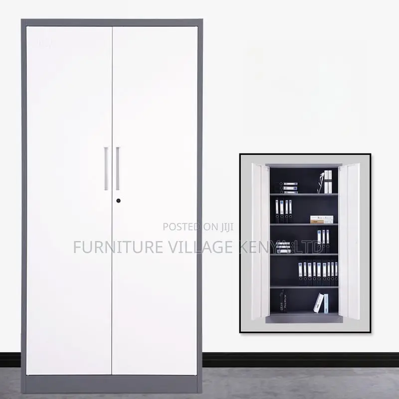 Cabinets:2-Door Multi-Shelf Steel Office Filling Cupboard