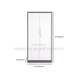 Cabinets:2-Door Multi-Shelf Steel Office Filling Cupboard