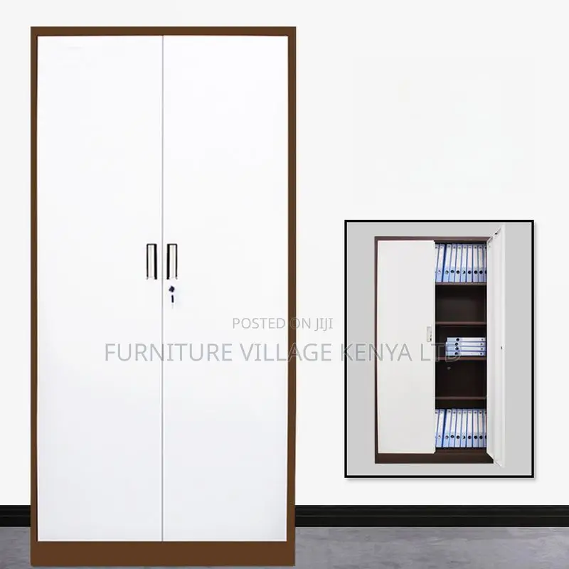 Cabinets:2-Door Multi-Shelf Steel Office Filling Cupboard