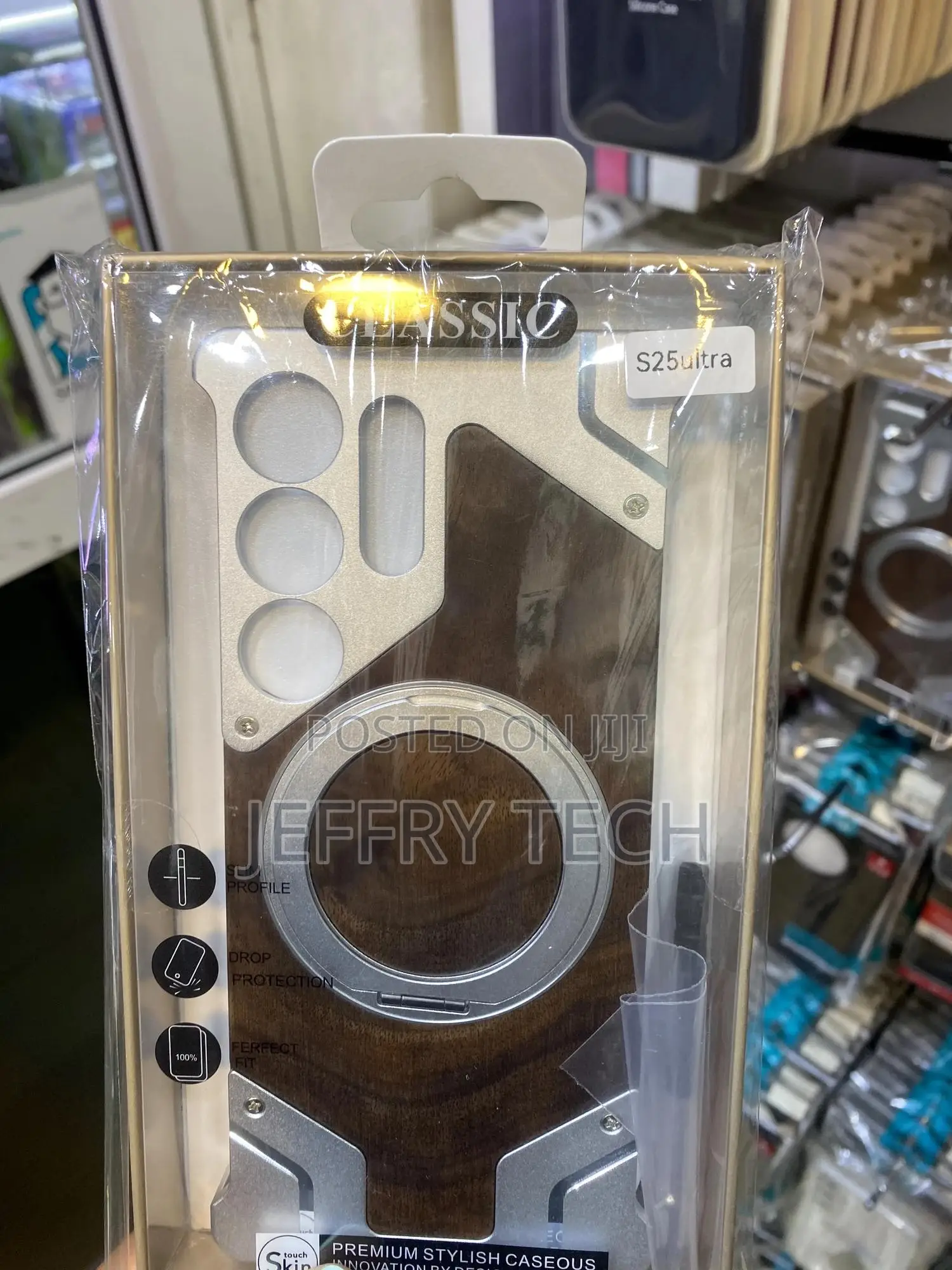 Weynbrex Wooden Metal Frameless Samsung Galaxy S25 Ultra