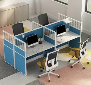 Workstations:4 Person Seat Tables Modern Office Furniture