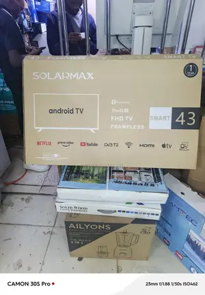 Solarmax 43 Inches Smart Android Framless With Bluetooth 