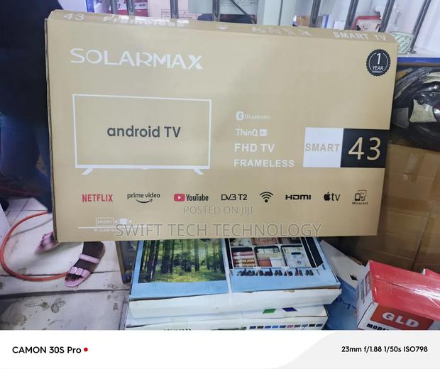 Solarmax 43 Inches Smart Android Framless With Bluetooth - thumbnail 3