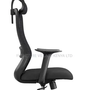 Office Chair:Lumbar-Supported Study Chair With Headrest