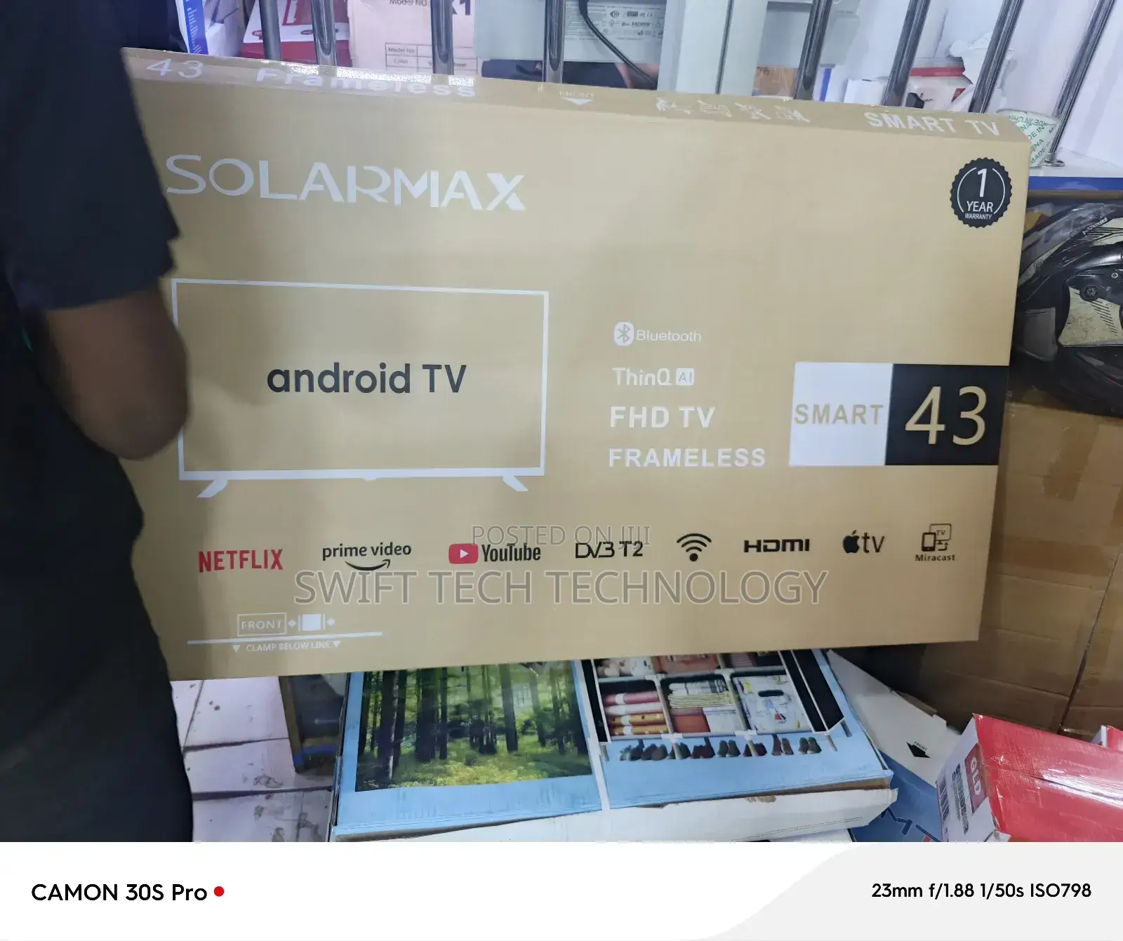 43 Inches Solarmax Smart Android Tv FHD Tv