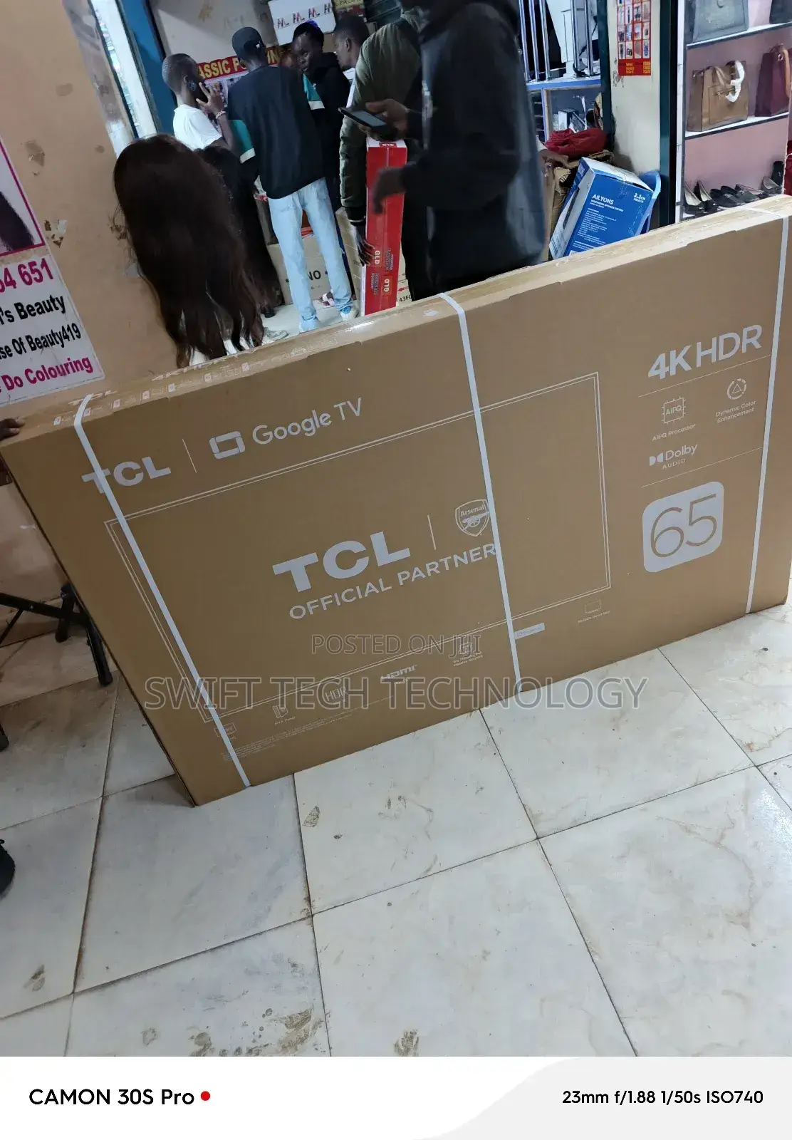 65 Inches TCL Google Tv 65vc6