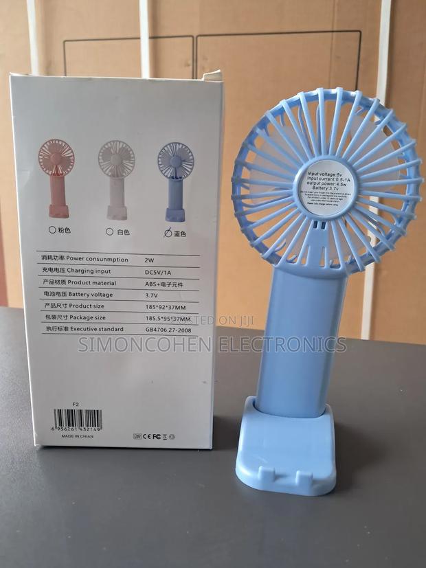 Portable Mini Hand Held Rechargeable Fan - thumbnail 2