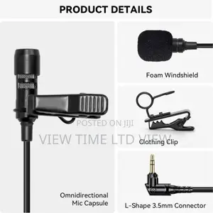 Hollyland Omnidirectional 2 Lavalier Microphone System Black