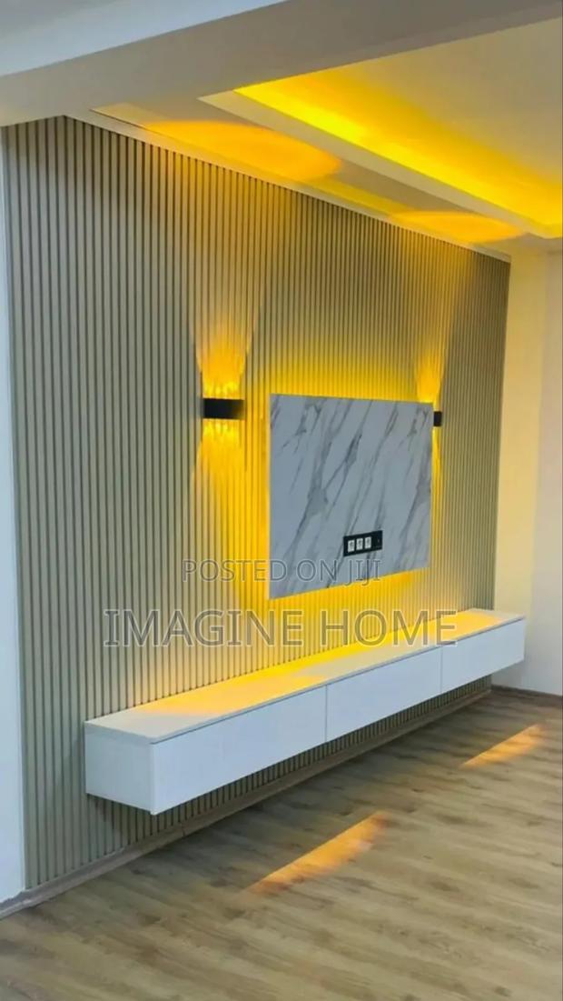 Grey Fluted Wall Panels - main view